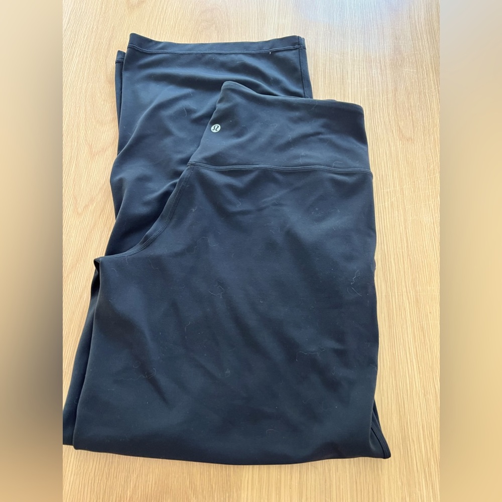 Lululemon Align wide leg pant size 10 black 31”